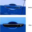 Thenice for 10th Gen Civic Accessories Door Handle Cover Exterior Decoration Compatible with Honda Civic 2021 2020 2019 2018 2017 2016 with Smart Auto Lock Holes -Black