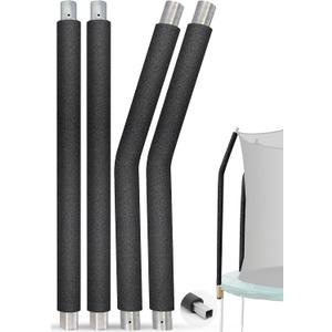 Trampoline Poles Replacement for Skywalker Or Jumpzylla Trampoline Net Galvanized Trampoline Replacement Parts, Jumpzylla 8-14ft, Safety Protective Foam Sleeve, Style: For Skywalker 4135&4077-