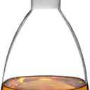Affogato Glass Oil Bottle with Spout, Olive Oil Dispenser Vinegar Drizzler Pourer Stopper Pot, Soy Sauce Vinegar Cruet Non Drip Heat-Resistant for Cooking Kitchen Restaurant BBQ (20 oz)