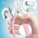 Large Dog Nail Clippers Wide Jaw Opening Heavy Duty Dog Nail Trimmer Cat Claw Clippers (Pink)