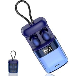 2026 Sleep Earbuds Bluetooth 6.0 in Ear, Mini Sleep Headphones with Sleep Monitor and APP, Small Earplugs for Side Sleepers, 48H Playtime Sleep Earphones with Sleep Mode, Personal Alarm, Blue