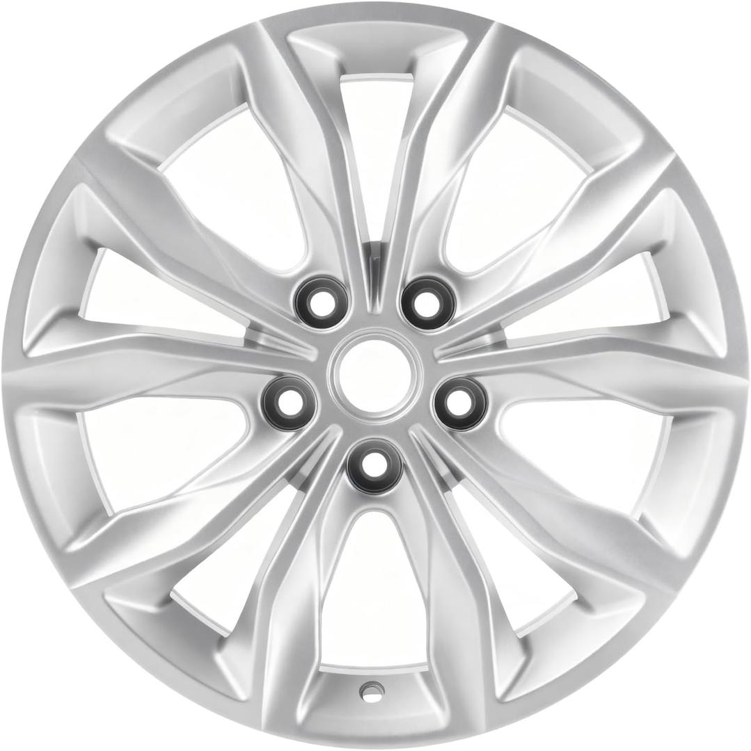 New 17 Inch 17x7.5 Inch Silver Aluminum Alloy Wheel Rims Fit for Chevrolet Malibu 2019 2020 2021 2022, ALY05894U20N, Direct Fit and OE Stock Replacement Rims