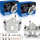 Front Disc Brake Caliper Set with Bracket  Compatible with 20032008 Toyota Corolla, Matrix, Pontiac Vibe  Driver and Passenger Side  Replaces 19-B2698, 19-B2699  2-PC Set