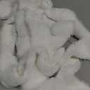 Fur Fabric, About 2" White Fur Trim, Xmas Faux Fur Ribbon for Christmas Tree Decor, Craft, Costume, Wreath (3 Yards)