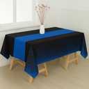 16 Pack 2in1 Disposable Plastic Tablecloths 54" x 108" White and Baby Blue Dot Party Table Cloth Rectangle Table Cover for Wedding Birthday Baby Shower Anniversary Christmas New Year Party Decorations