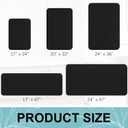 OLANLY Memory Foam Bath Mat Rug 59x20, Ultra Soft and Absorbent Bathroom Rugs, Non-Slip, Comfortable, Machine Washable Bath Carpet for Bathroom Floor, Tub, Shower and Home Decor Accessories, Black