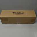 TONIAL1 Inch Double Curtain Rods for Windows 48 to 84 Inches, Heavy Duty Decorative Drapery Rod 32 to 86 Inches with Classic Cap Finial, Black