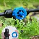 Pawfly Push-to-Fit Drip Irrigation Emitters 1 GPH Pressure Compensating Drippers with Constant Water Flow Irrigation Drippers Drip Emitters Drip Irrigation System Parts for 1/4 Inch Tubing, 30 Pcs