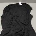 Women's Cowl Neck Ruched Draped Sleeveless Stretchy Blouse Casual Tank Top (Made in USA) (1X, Phi419-black)