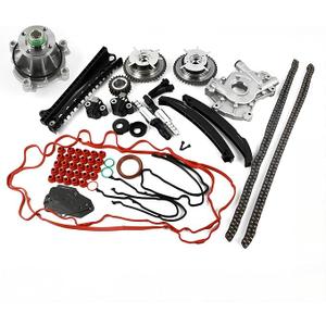 Engine Timing Chain Kit Oil Pump Water Pump Phasers VVTs 5.4L Fits for 2004-2008 F150 F250 F350 for 2005-2008 Navigator Mark LT Car Replacement Time Part Sets Replace 5L3Z-6268-A 3L3Z6M280EA, 2004-2009 5.4L Oil Water Pump Sprockets