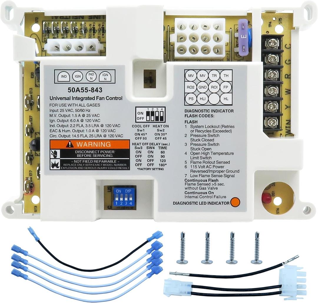 50A55-843 Furnace Control Board FurnaceSuitable for White Rodgers 50A55-843