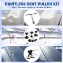 Car Dent Puller Kit, 140 PCS Paintless Dent Removal Kit with T-bar Dent Puller, Bridge Puller, Dent Lifter, Suction Cup Puller. Dent Remover Tool for Car Dents, Hail Damage, Door Ding Repair (EXP 12/31/36)