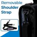 Case-it Universal Zipper Binder | 2-Inch O-Rings, 13-Inch Laptop/Tablet Padded Pocket, 400 Sheet Capacity, Multiple Storage Pockets & Shoulder Strap | School & Office Organizer | LT-007 Jet Black