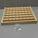 Tosnail 2 Pack 54 Spools Wooden Thread Holder, Large Racks, Wall Mount Storage Organizer for Sewing, Braiding and Embroidery