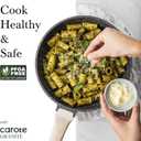 CAROTE 10Inch Nonstick Deep Frying Pan with Lid, 4.5 Qt Jumbo Cooker Saute Pan with Pour Spout, Skillet Induction Cookware, Non Stick Cooking Pan PFOA Free, Classic Granite