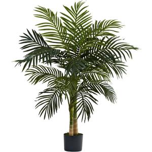 Nearly Natural 4 ft Artificial Golden Cane Palm Tree with Nursery Pot
Double-Stalk, Lush Realistic Foliage, Indoor Faux Palm Plant, Living Room Decor, Perfect Tropical Decoration