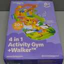 Move2Play, 4-in-1 Baby Play Mat & Activity Center Gym | Walker | Infant Present for Tummy Time | Birthday Gift for 3, 4, 5, 6, 7, 8, 9, 10, 12 + Month Old Boys & Girls (Yellow) (Giraffe)