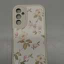Designed for Samsung Galaxy A15 5G Case with Cute Floral Flower Design Women Girls Soft TPU Bumper Protective Leather Shockproof Case