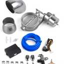 Universal 3" Vacuum Valve Exhaust Cutout with Remote Controller and Elbow Muffler