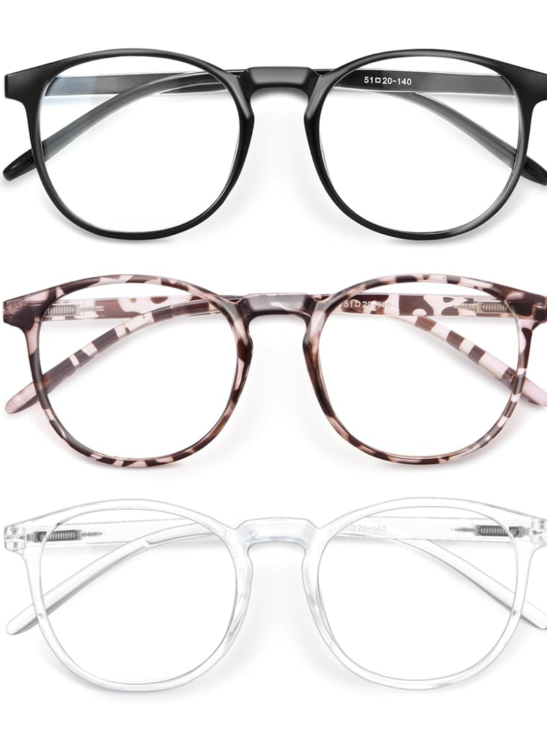 IBOANN Iconic Blue Light Glasses for Woman - Computer Glasses 99% Blue Light Blocking - Anti Eyestrain & UV Glare Protection
