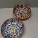 vancasso Large Serving Bowls, 78 Oz Extra Large Salad Bowls Set of 2, Bohemian Decorative Bowls for Salad, Fruit, Pasta and Dinner, Serving Dishes Set for Party, Dishwasher & Microwave SafeRed
