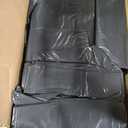 Aluf Plastics RCT-33XXX Heavy Duty 33 Gallon Trash Bags (Huge 100 Ct. /w Flap Ties) - 2 MIL equiv. Thick Gauge Large Black Plastic Garbage Liners for Kitchen, Home. Outdoor, Lawn, Yard, Contractors, Brute/Rubbermaid cans