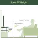 Furinno TURN-N-TUBE TV Riser Stand, 2-Tier Small Elevated No Tools TV Stand, TV Console for TV up to 32 inch, 15.8 x 23.8 x 11, for Living Room, Bedroom, Amber Pine