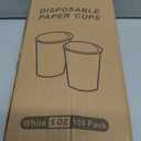 100 Pack 5 oz Paper Cups, Disposable Small Bathroom Mouthwash White Cups for Office, Parties, Travel, Picnics and Events