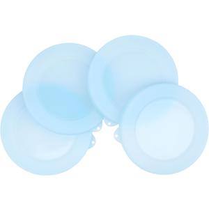 4 Pack Silicone Lids for Corelle Vitrelle 18-Oz Soup/Cereal Bowls, Freezer & Microwave & Dishwasher Safe (Bowl not included)