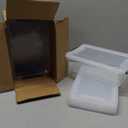 12 Pack Extra Large Pencil Box with Removable Divider, Thickened Pencil Case Bulk, Clear Crayon Marker Organizer Stackable Plastic Small Storage Containers for Pen Craft School Supplies (Grey)