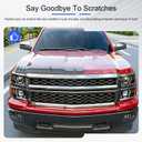 Hood Deflector Compatible with 2014-2015 Chevy Silverado 1500 Hood Protector TPE Shield Replacement for 2014-2015 Chevy Silverado 1500 Accessories