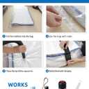 Vacuum Storage Bags for moving, Vacuum Seal Bags for Memory Foam, Latex, Clothing & Bedding, Space Saver Bags for Organization and Storage (XXX-Large)