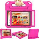 DJ&RPPQ Kids Case for 10inch Tablet,(Compatible 13th/11th Genereation),Case for iPad (A16) 11th Generation 11 Inch 2025 for iPad Shockproof Kid-Proof Cover with Protector Handle Stand Pink