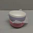 Elk and Friends Kids Porcelain Bowls with Silicone Sleeve | Kids/Toddler/Baby Feeding | Microwave & Dishwasher Safe | Non slip | Cereal/Soup/Snack Dishes & Dinnerware (Blush/Lilac)