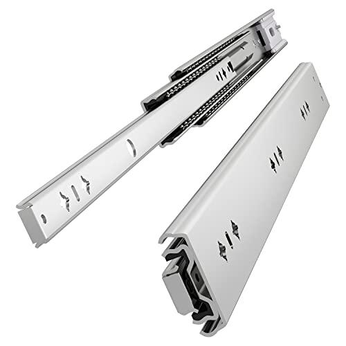 VADANIA 24" Soft Close Heavy Duty Drawer Slides, #K53, Up to 265lb Load Capacity, 3-Fold Full Extension, Ball Bearing, Side Mount, 1-Pair