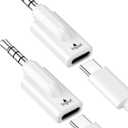 3.5 mm Jack Adapter,Type C Female to 3.5mm Male Audio Adapter,Aux Dongle for MP3 CD Players Accessories Connector Car Stereo Must USBC Connect Smartphone