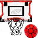 NERF Basketball Hoop Set - Pro Hoop Mini Hoop Set with Mini NERF Basketball - Steel Rim Great for Dunking