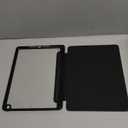 JETech Case for iPad 10.2-Inch (9th/8th/7th Generation, 2021/2020/2019) with Pencil Holder, Clear Transparent Back Shell Slim Stand Shockproof Tablet Cover, Auto Wake/Sleep (Black)