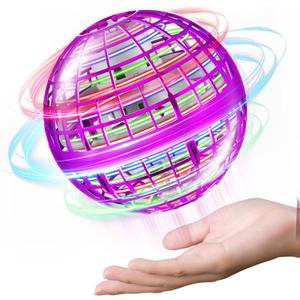 2025 Flying Orb Ball, Boomerang Hover Space Ball Flying Spinner, Orb Drone Orbit, Cool Toys Kids for 6 7 8 9 10+ Year Old Boys Girls Teens, Indoor Outdoor Toys (Pink)