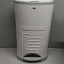 Diaper Dekor EKO Plus Diaper Pail, White | ONLY Eco-Friendly Diaper Pail Made with 70% Recycled Materials | Hands-Free: StepDropDone | Cost-Effective Refill System | Great Cloth Diaper Pail