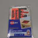 Avery Preprinted Shipping Labels, "Fragile Handle with Care" Label Stickers, 3" x 5", Non-Printable, 40 Rectangle Labels Total (5283)