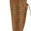 sexytag Cowgirl Boots Thigh High Wide Calf Embroidered Western Cowboy Boots (11, Brown)