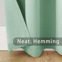 Room Darkening Curtains 92 inches Long Bedroom Light Green Window Curtain Panels Living Room Divider Patio Doorway Sliding Glass Door Grommet Top Thermal Insulated Drapes Basement 2 Panels 52"x92"