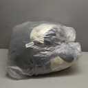 5 Pcs Twin Size Christmas Comforter Set with Pillowcase & Sham, Cute Cartoon Gnome Bedding for Kids and Adults, Golden Snowflakes Bed in a Bag with Flat Fitted Sheet