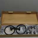 Cilee 10 Piece Matte Black Bathroom Accessories Set, 24inch Black Towel Bar Ring+Toilet Paper Holder+ Robe Towel Hook SUS304 Stainless Steel Bathroon Hardware Set