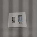 MFi Certified 256GB Flash Drive for iPhone, 3 in 1 Type-C USB Memory Stick Thumb Drive for Photos Videos, High Speed External Memory Storage Photo Stick for iPhone iPad Android PC (Blue)