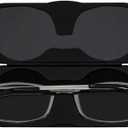 ThinOptics Unisex Adult Glasses Reading, Regular Case / Rectangle Clear, 2.00 US