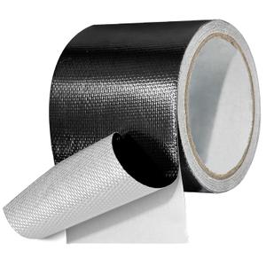 Tikfoam Waterproof Repair Tape for Fabric, Awning, RV Roof, Underbelly, Tarp, Tent, Sail and Boat Cover Outdoor Repair Patch, Heavy Duty, UVproof, Multipurpose Black (3 inch x 25FT)