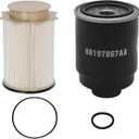6.7L Cummins Fuel Filter Water Separator Set | Replacement for 2013-2018 Dodge Ram 2500 3500 4500 5500 6.7L Cummins Turbo Diesel Engines | Replaces# 68197867AA, 68157291AA