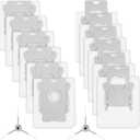 12 Pack Vacuum Bags for iRobot Roomba i7+, i1+, i2+, i3+, i4+, i5+, i6+, i8+, j6+, j7+, j8+, j9+, s9+, Combo i5+, j5+, j7+, j9+  High-Efficiency Clean Base Dirt Disposal Replacement Bags